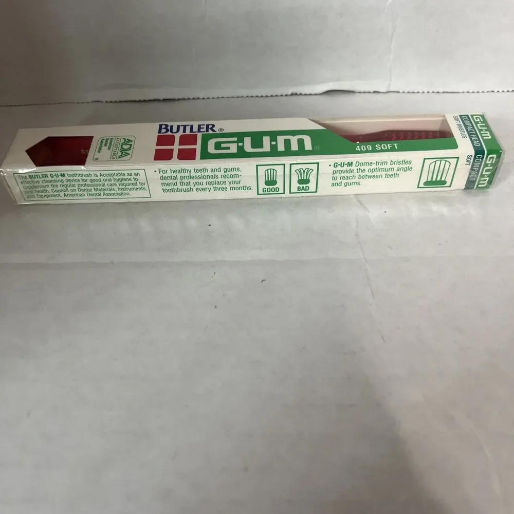 NOS VTG Gum Butler Soft‎ Compact Head Toothbrush 409